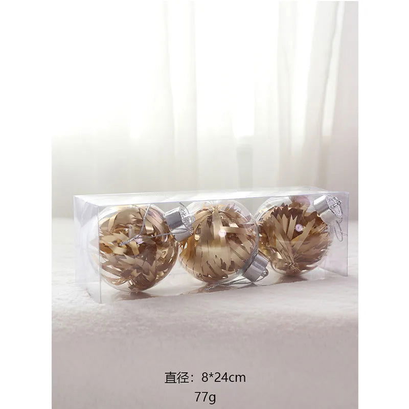 Christmas Tree Transparent Plastic Crystal Ball - Graceland Home and Living -  