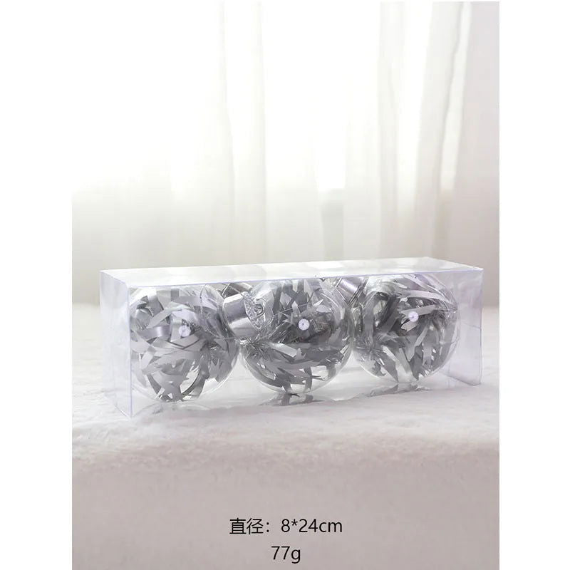 Christmas Tree Transparent Plastic Crystal Ball - Graceland Home and Living -  