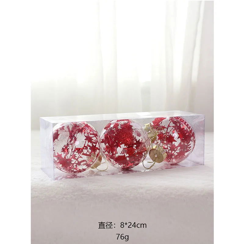 Christmas Tree Transparent Plastic Crystal Ball - Graceland Home and Living -  