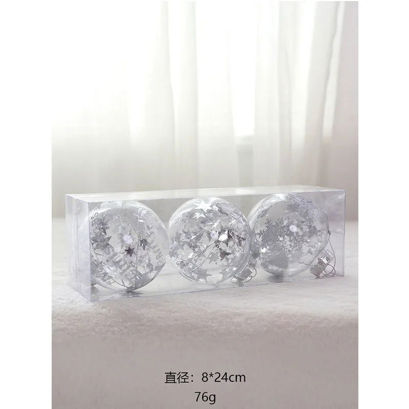 Christmas Tree Transparent Plastic Crystal Ball - Graceland Home and Living -  