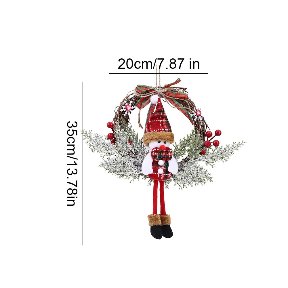 Christmas Tree Wreath Red Berry and Cardinal Bird Christmas Decoration - Graceland Home and Living -  