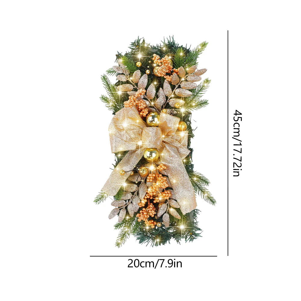 Christmas Tree Wreath Red Berry and Cardinal Bird Christmas Decoration - Graceland Home and Living -  