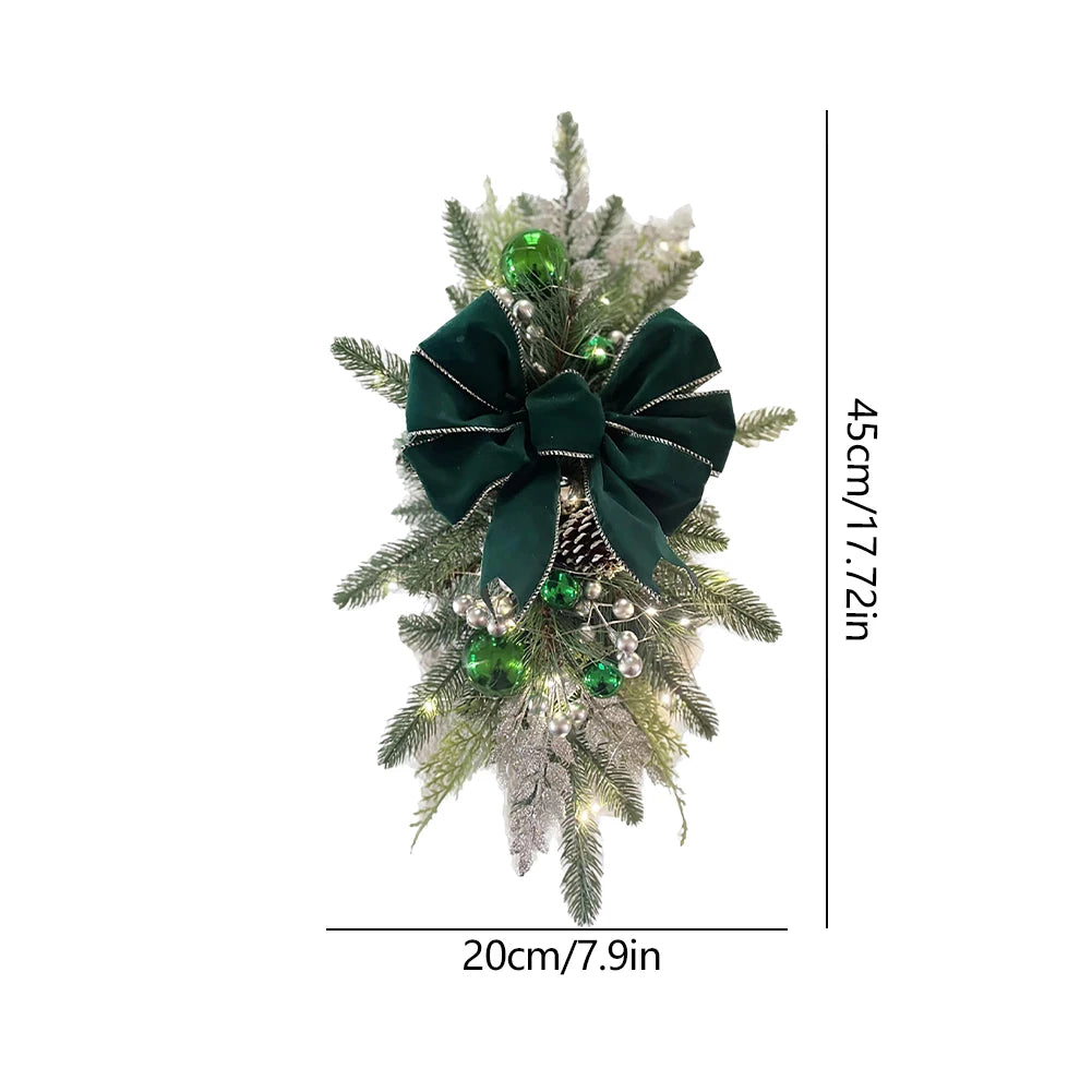 Christmas Tree Wreath Red Berry and Cardinal Bird Christmas Decoration - Graceland Home and Living -  