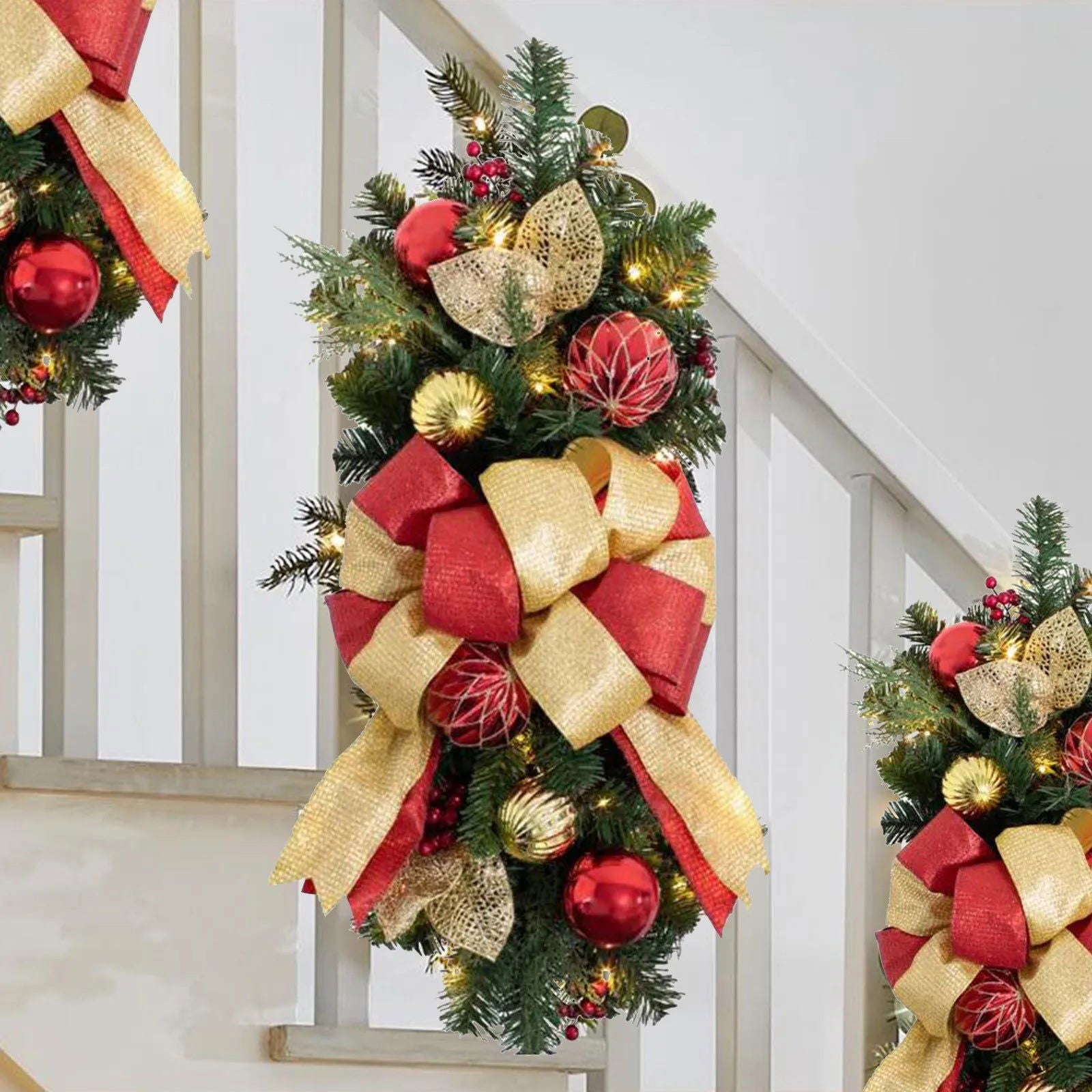 Cordless Pre-lit Stairs Decoration - Graceland Home and Living -  