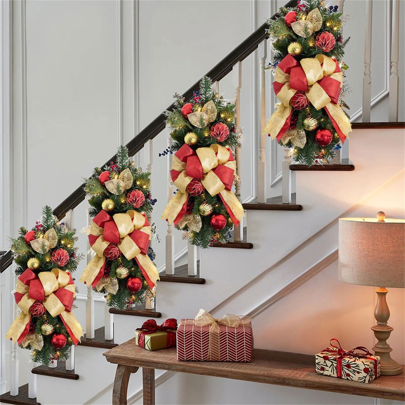 Cordless Pre-lit Stairs Decoration - Graceland Home and Living -  