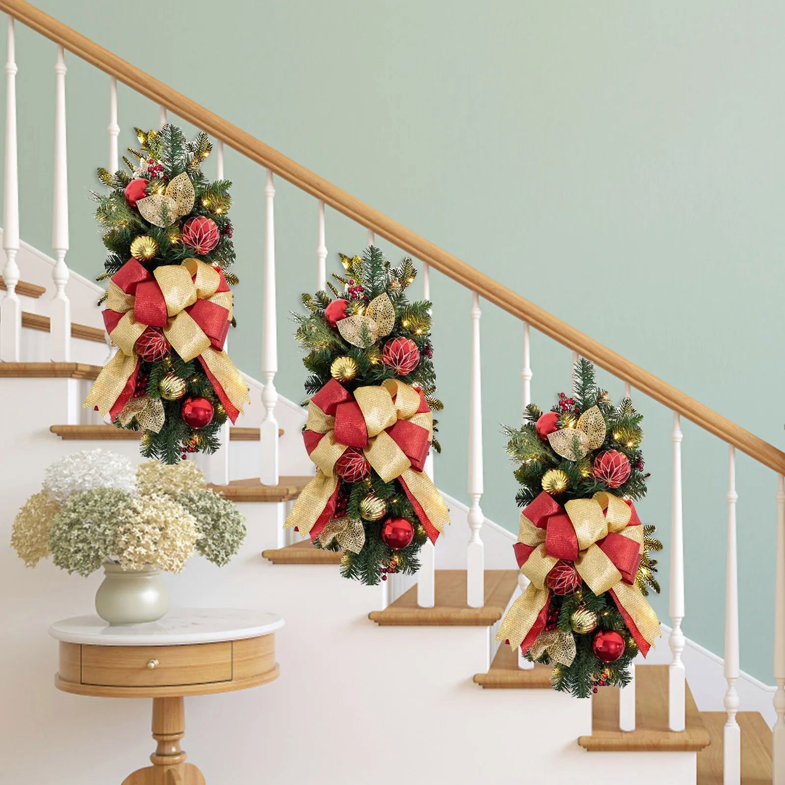 Cordless Pre-lit Stairs Decoration - Graceland Home and Living -  