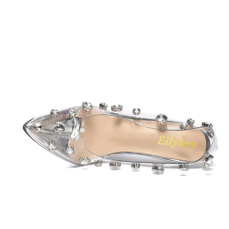 Crystal Women Pumps PVC Transparent High Heels - Graceland Home and Living -  
