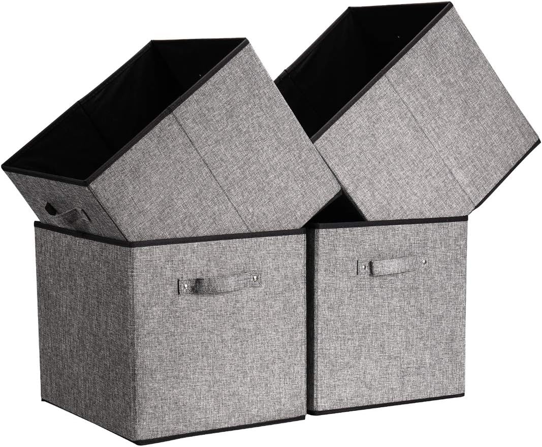 Cube Storage Bins Foldable Fabric Storage Boxes Organizer for Shelves - Graceland Home and Living -  