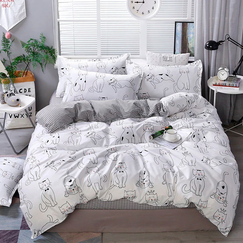 Cute Duvet Cover Pillow Case Bed Sheet - Graceland Home and Living -  