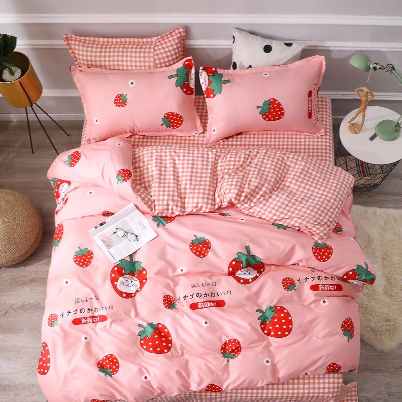 Cute Duvet Cover Pillow Case Bed Sheet - Graceland Home and Living -  