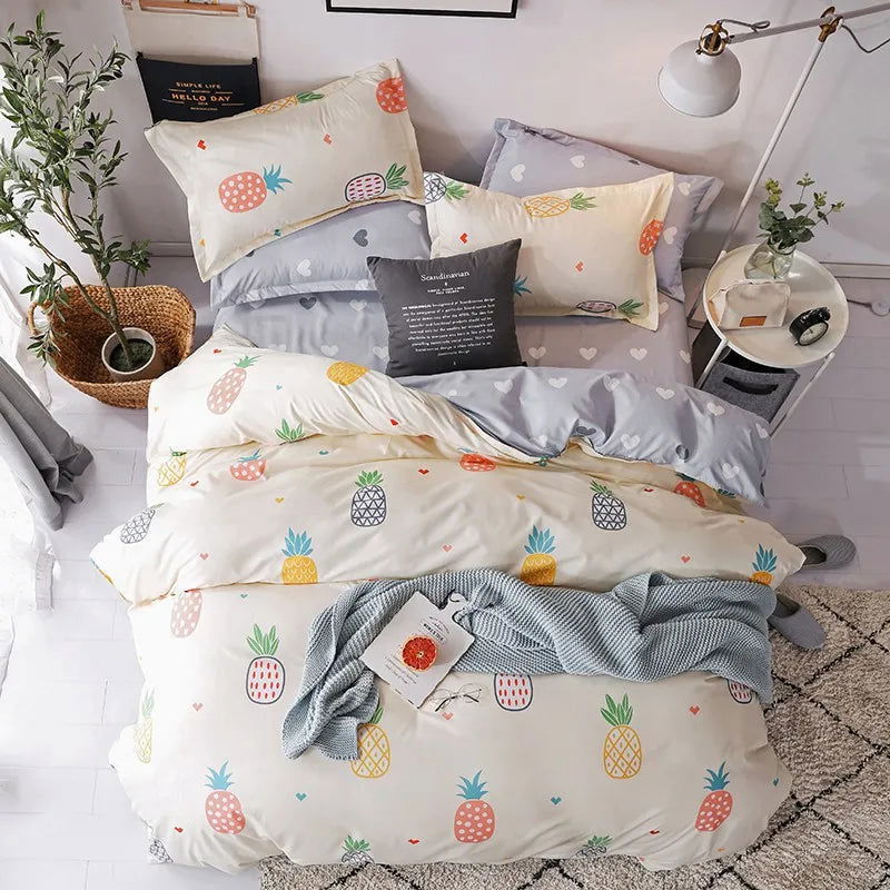 Cute Duvet Cover Pillow Case Bed Sheet - Graceland Home and Living -  