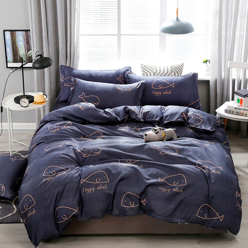 Cute Duvet Cover Pillow Case Bed Sheet - Graceland Home and Living -  