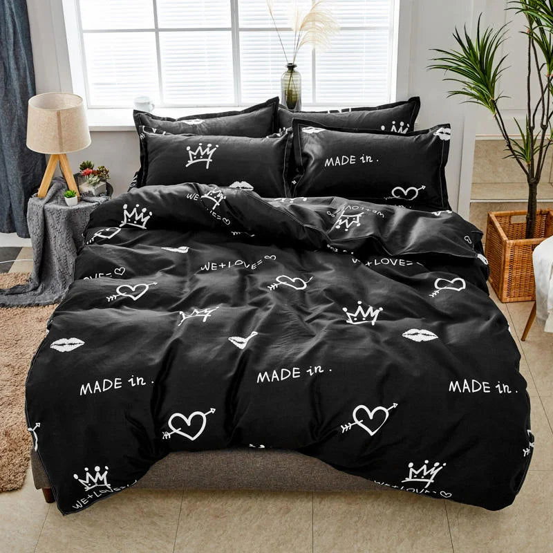 Cute Duvet Cover Pillow Case Bed Sheet - Graceland Home and Living -  