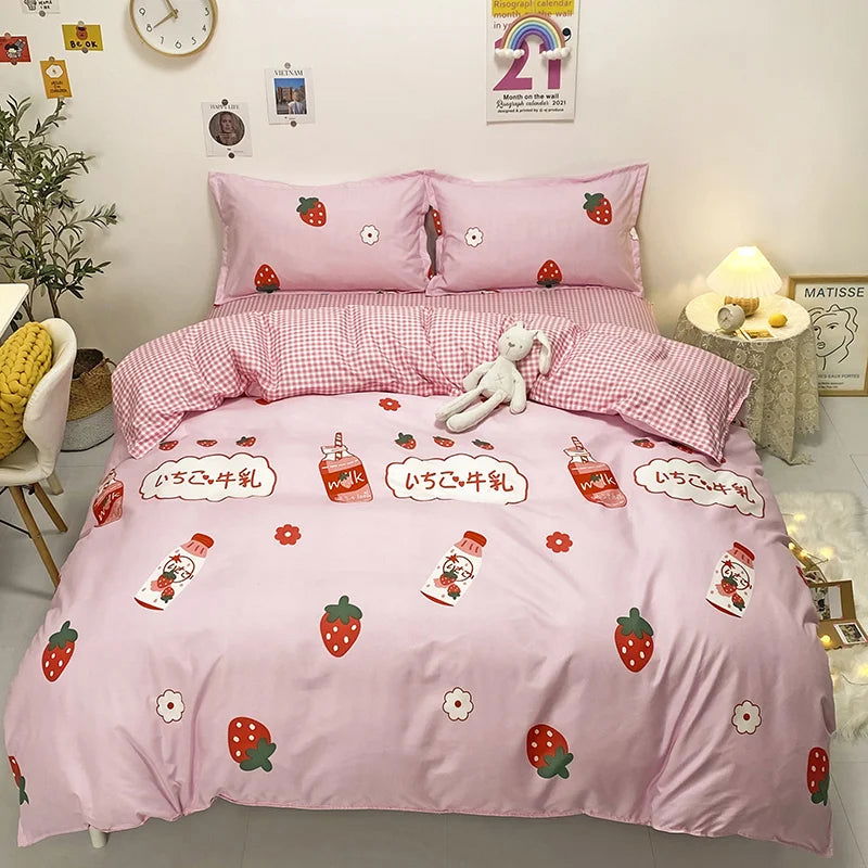 Cute Duvet Cover Pillow Case Bed Sheet - Graceland Home and Living -  