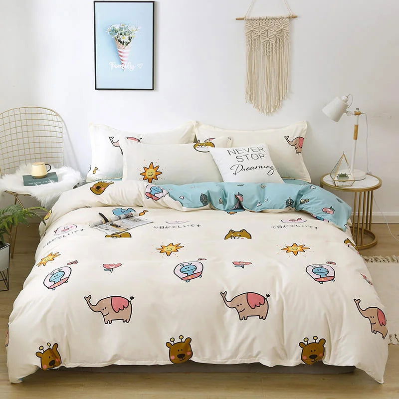 Cute Duvet Cover Pillow Case Bed Sheet - Graceland Home and Living -  