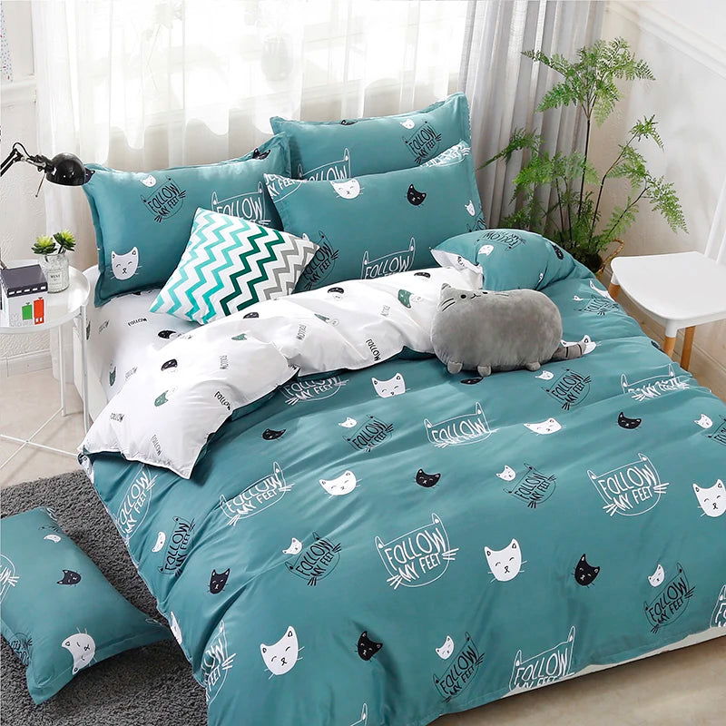 Cute Duvet Cover Pillow Case Bed Sheet - Graceland Home and Living -  