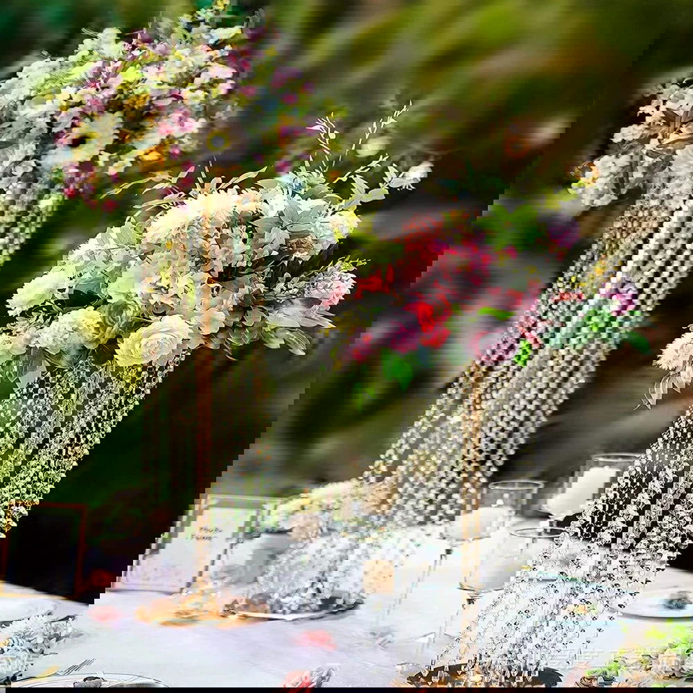 Cylinder Round Shape Flower Stand, Table Centerpiece - Graceland Home and Living -  