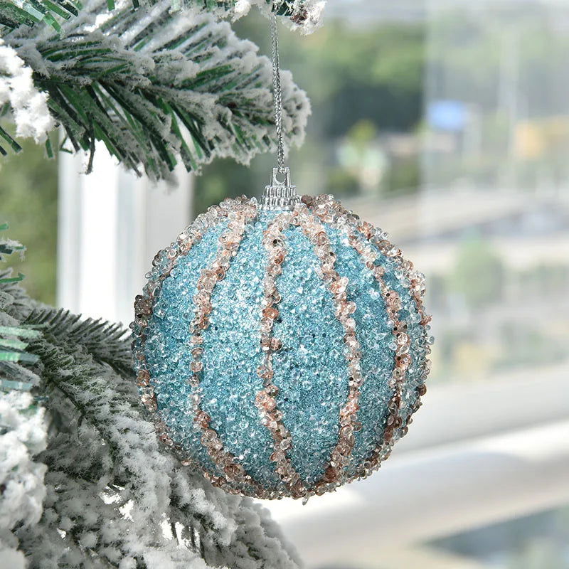 Decorative Christmas Tree Hanging  Color Balls- 8cm - Graceland Home and Living -  