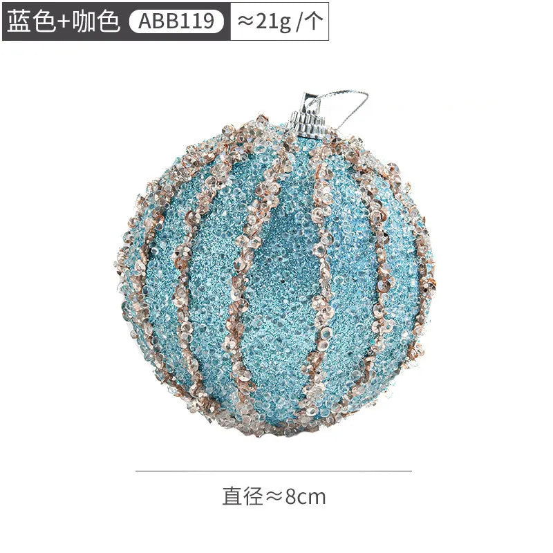 Decorative Christmas Tree Hanging  Color Balls- 8cm - Graceland Home and Living -  