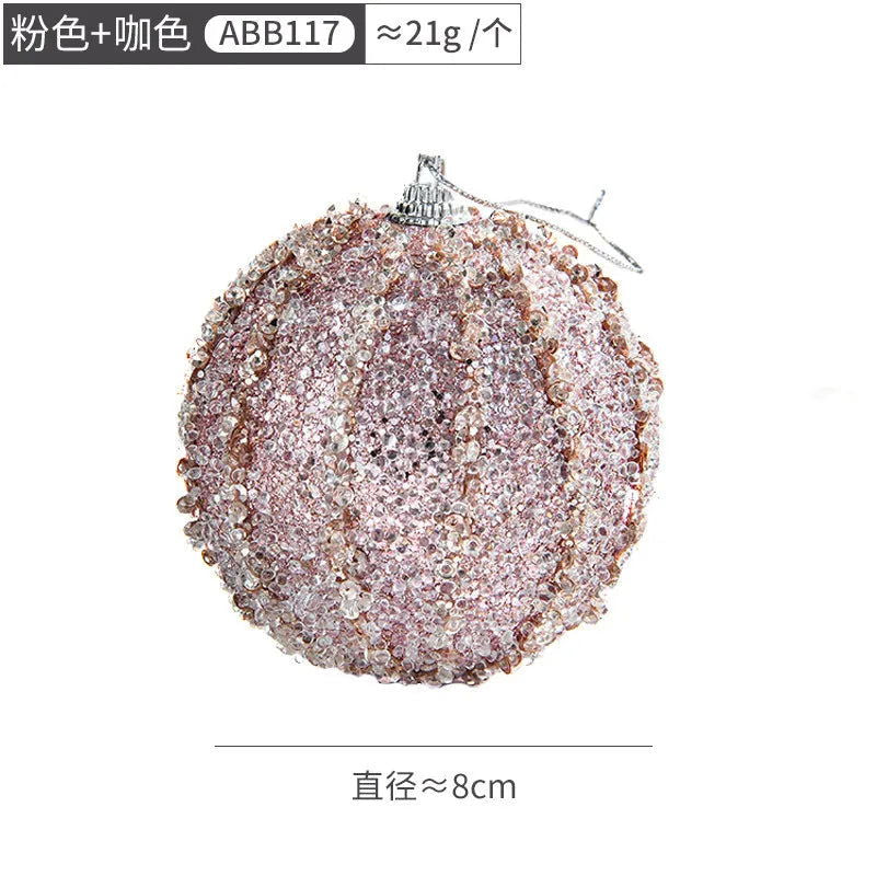 Decorative Christmas Tree Hanging  Color Balls- 8cm - Graceland Home and Living -  