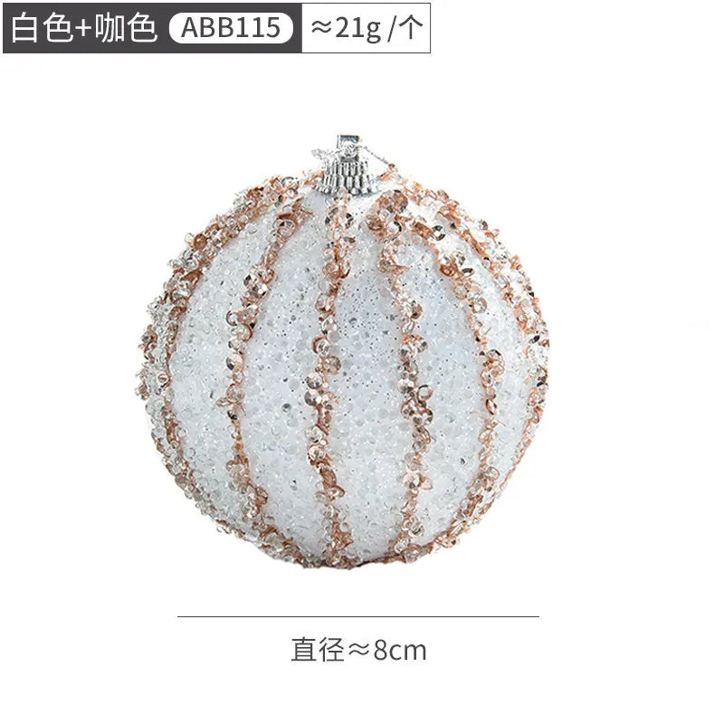 Decorative Christmas Tree Hanging  Color Balls- 8cm - Graceland Home and Living -  