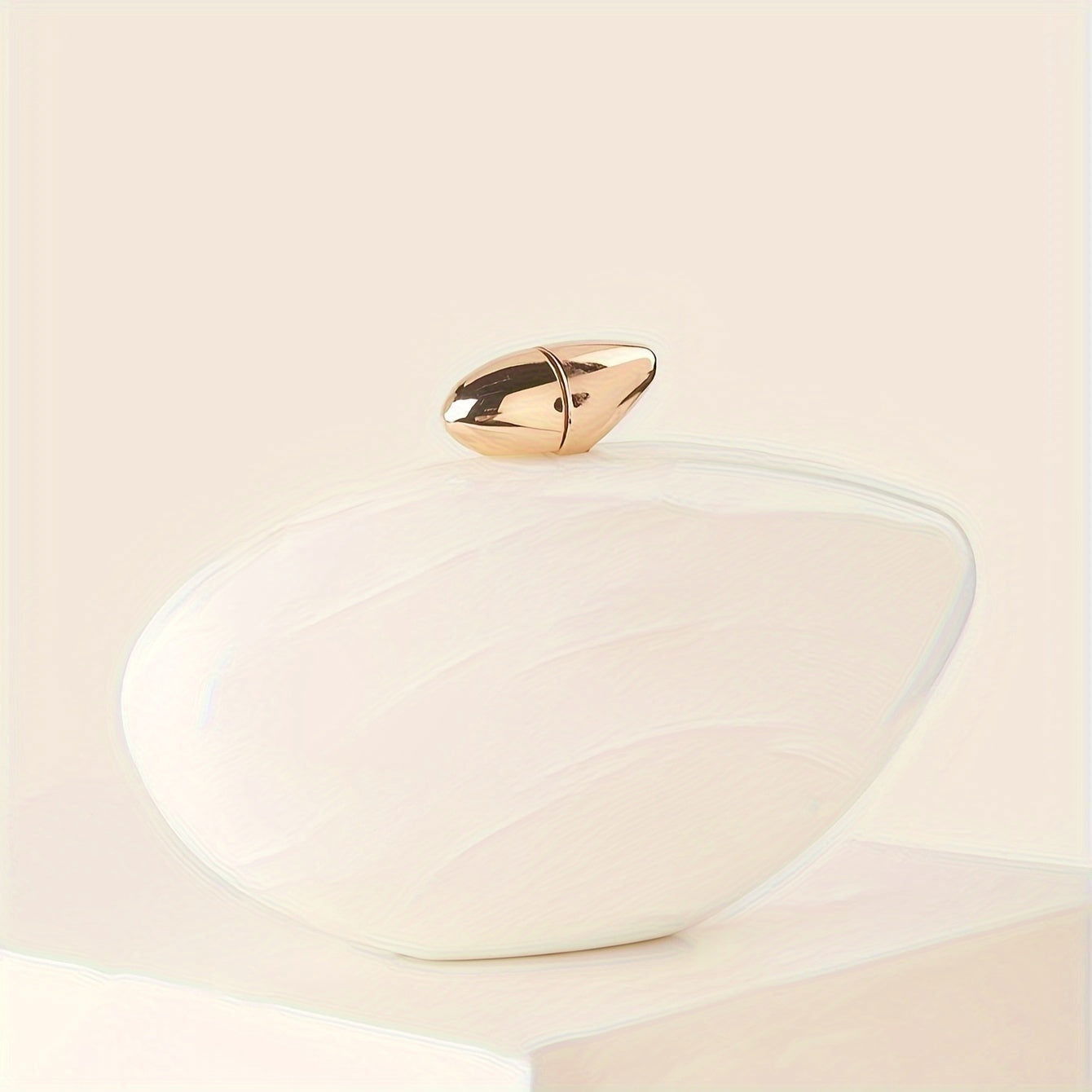 Elegant Marble Print Clutch with Magnetic Closure and Detachable Chain - Graceland Home and Living -  