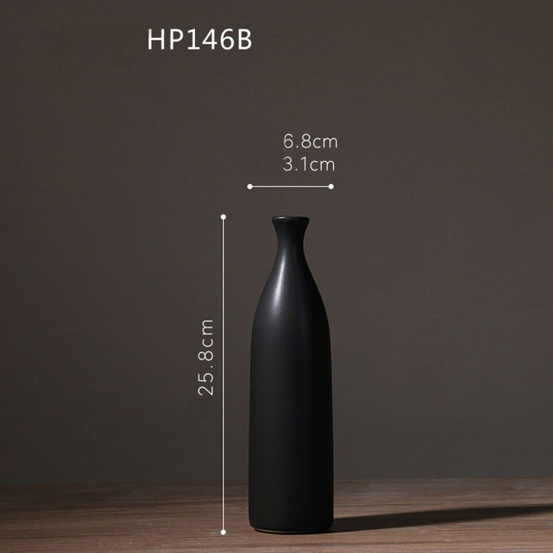 Elegant black or white classic vases - Graceland Home and Living -  