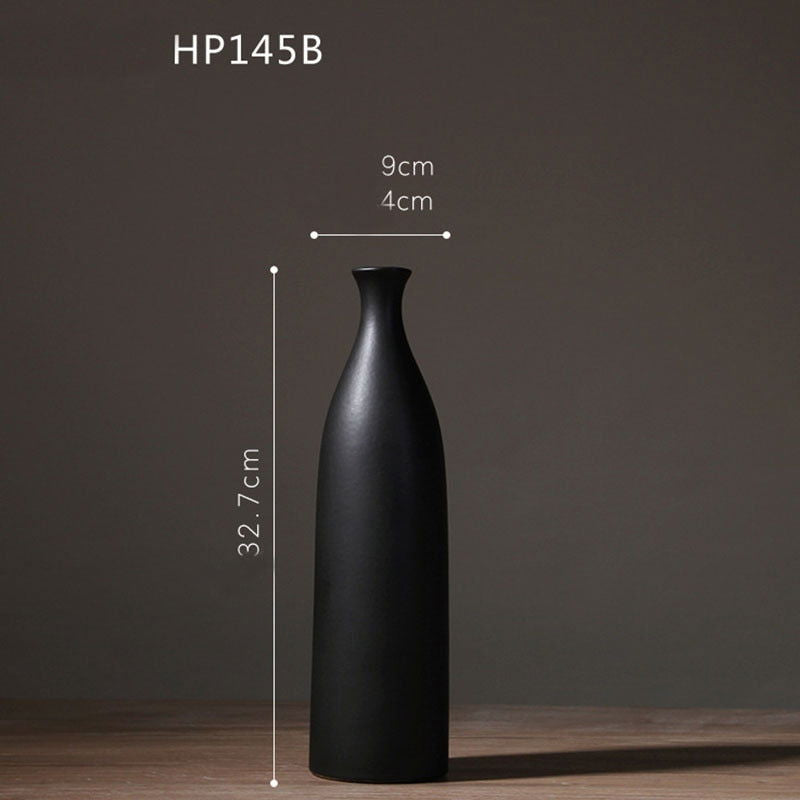 Elegant black or white classic vases - Graceland Home and Living -  