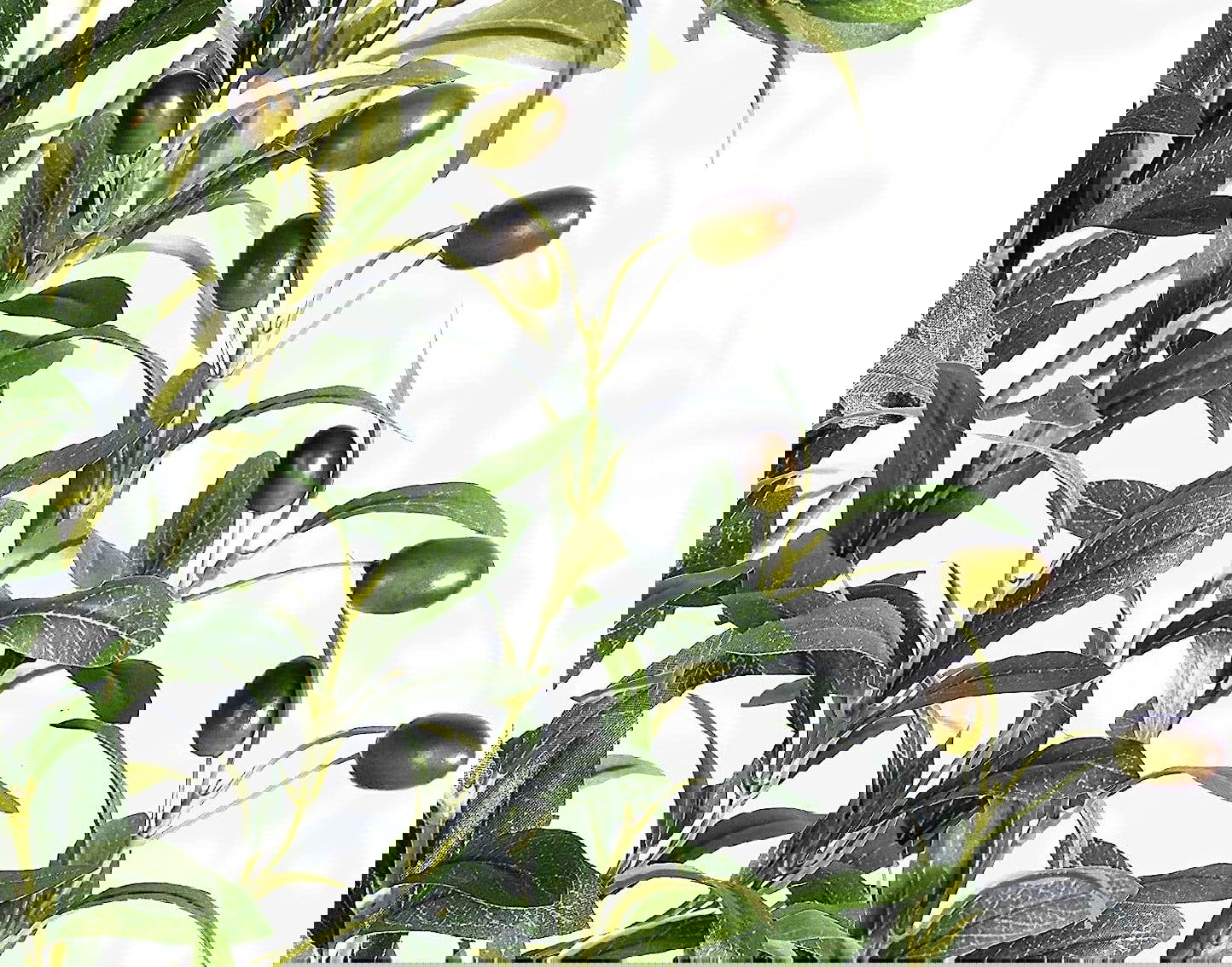 Faux Olive Tree Artificial Indoor 5.3 Feet Tall in Pot with Dried Moss - Graceland Home and Living -  