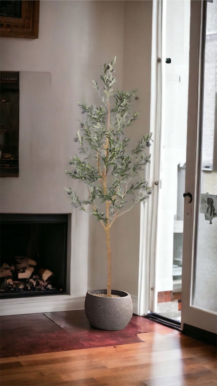 Faux Olive Tree Plant Detachable Fake Tree Indoor Decoration - Graceland Home and Living -  