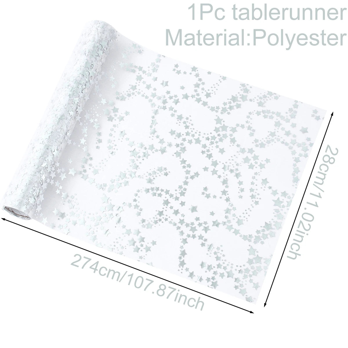 Gold/Silver Glitter Metallic Gold Thin Table Runners - Graceland Home and Living -  