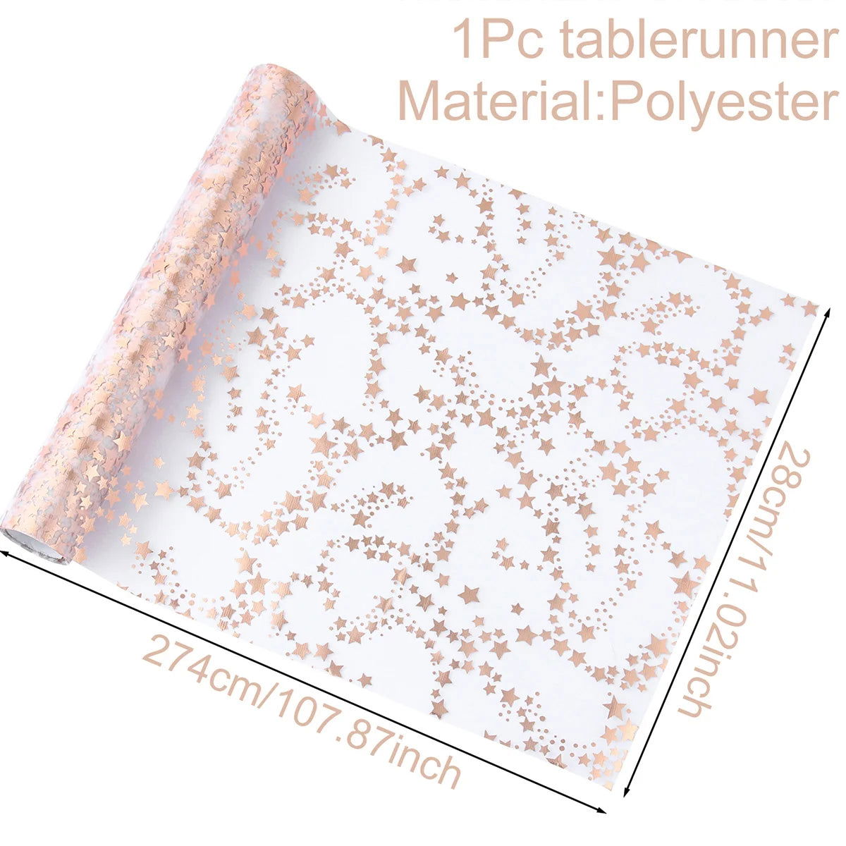 Gold/Silver Glitter Metallic Gold Thin Table Runners - Graceland Home and Living -  