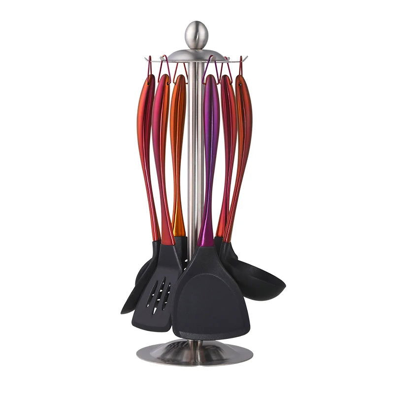 Gold Cooking Tool Set with Silicone Head - Graceland Home and Living -  