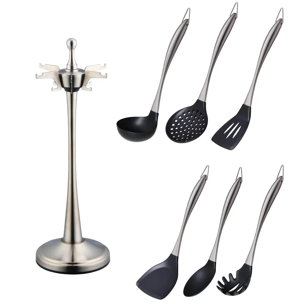 Gold Cooking Tool Set with Silicone Head - Graceland Home and Living -  