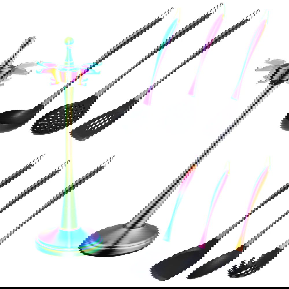 Gold Cooking Tool Set with Silicone Head - Graceland Home and Living -  