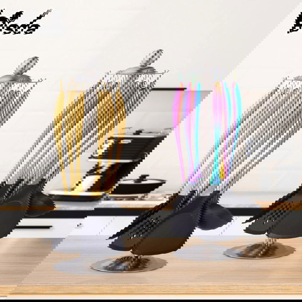 Gold Cooking Tool Set with Silicone Head - Graceland Home and Living -  