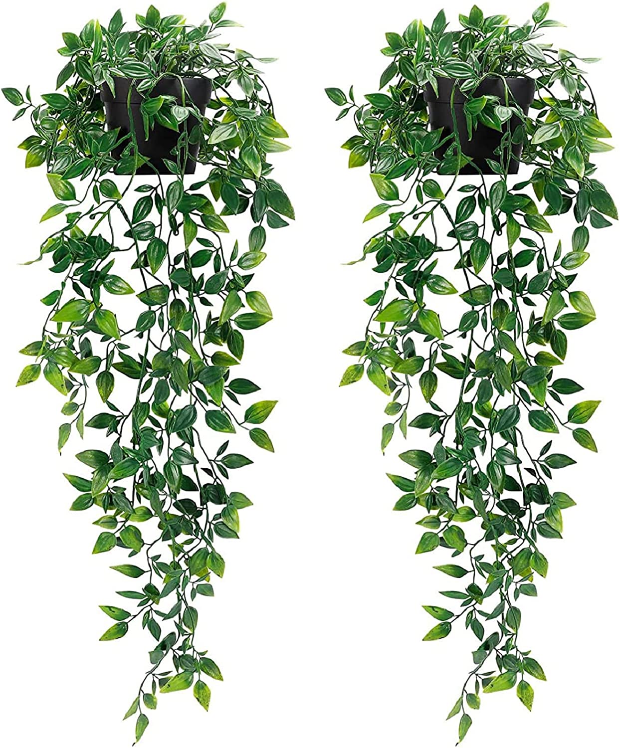 Graceland  2 Pack Artificial Hanging Potted Plants Wall Decor - Graceland Home and Living -  