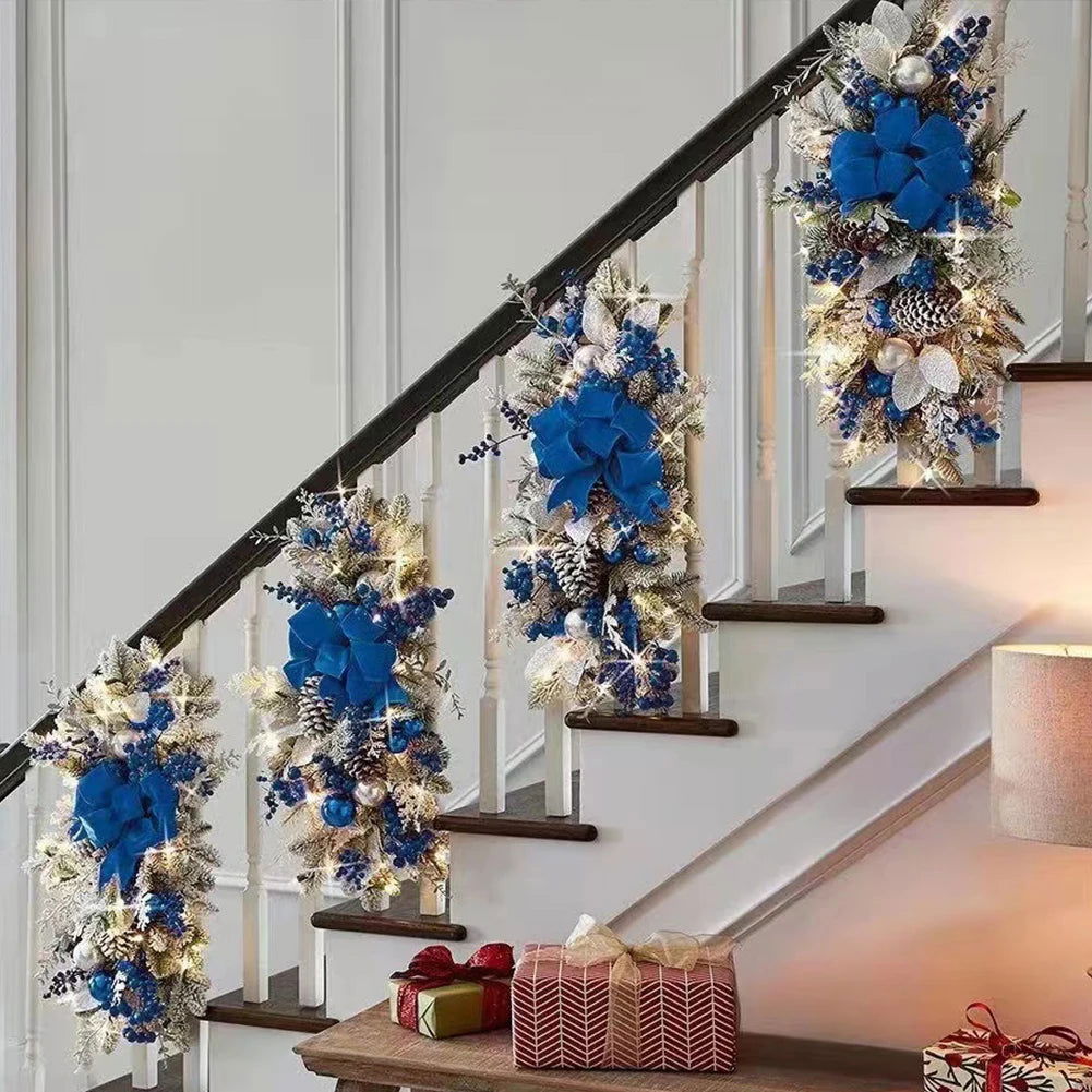 Hanging Stairs Garland Christmas Swag Door Wreath Pendants - Graceland Home and Living -  