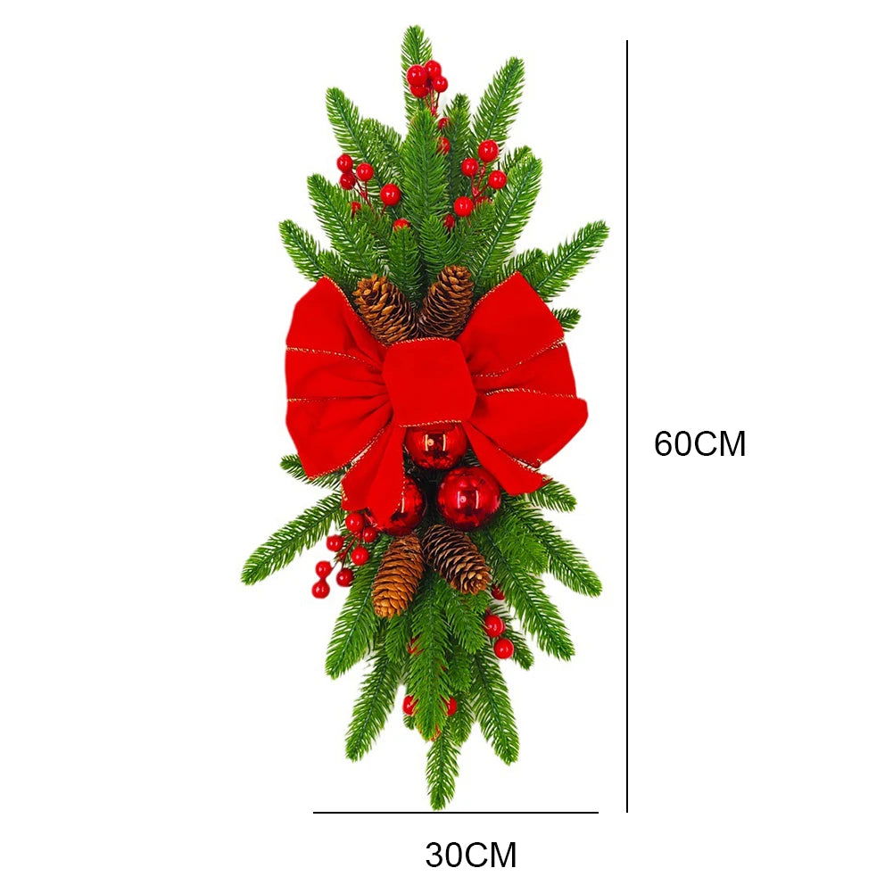 Hanging Stairs Garland Christmas Swag Door Wreath Pendants - Graceland Home and Living -  