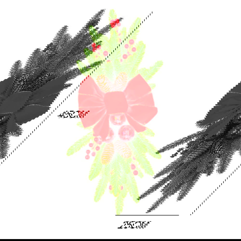 Hanging Stairs Garland Christmas Swag Door Wreath Pendants - Graceland Home and Living -  