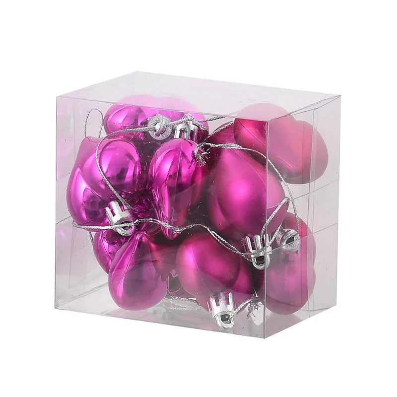 Heart Ball Pendant  Decorations for Christmas Tree - Graceland Home and Living -  