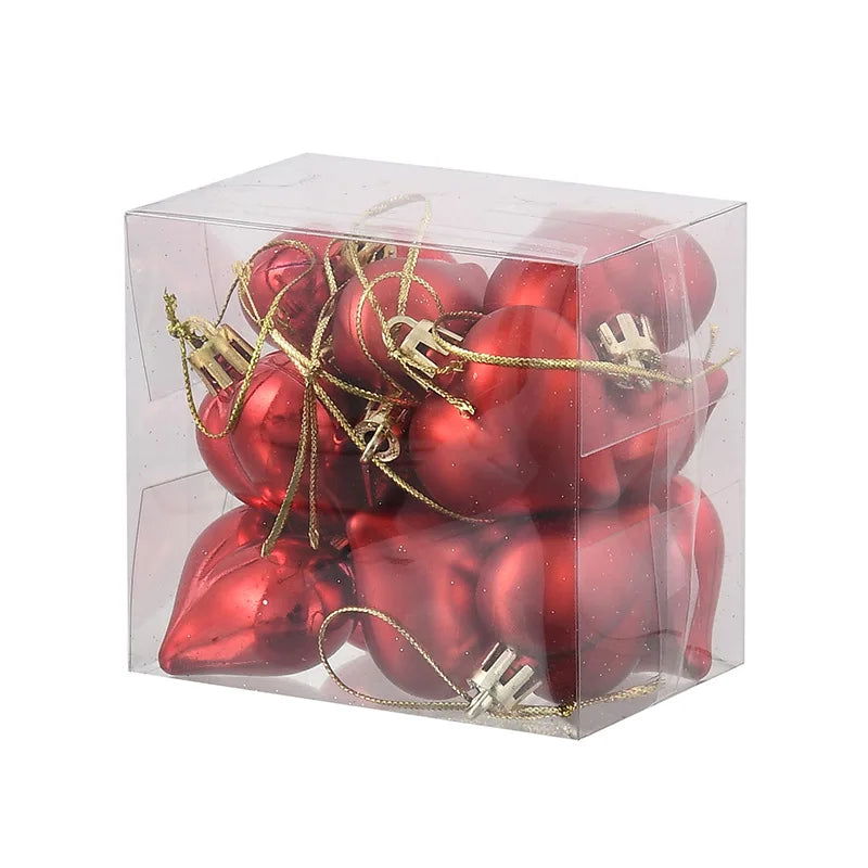 Heart Ball Pendant  Decorations for Christmas Tree - Graceland Home and Living -  