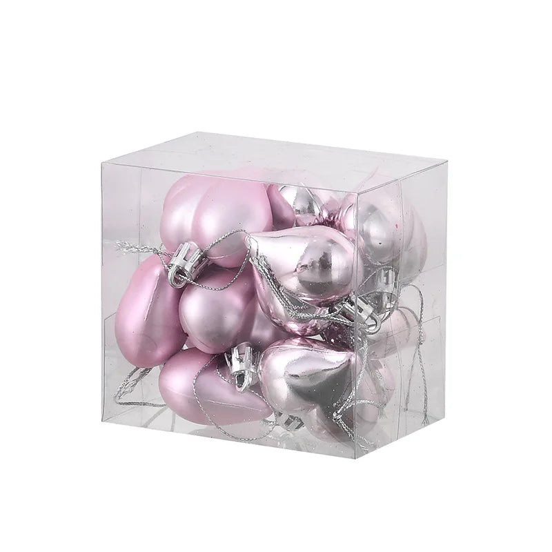 Heart Ball Pendant  Decorations for Christmas Tree - Graceland Home and Living -  