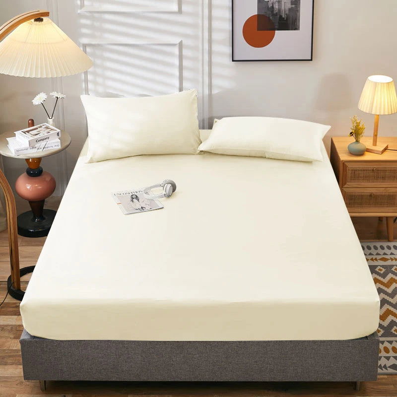 High Quality Fitted Sheet  Mattress Cover With Elastic Band - Graceland Home and Living -  