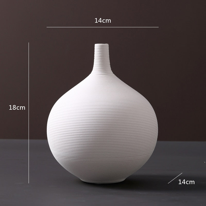 Japanese Style Ceramic Vase. For Modern Home Decoration - Graceland Home and Living -  