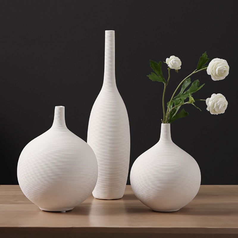 Japanese Style Ceramic Vase. For Modern Home Decoration - Graceland Home and Living -  