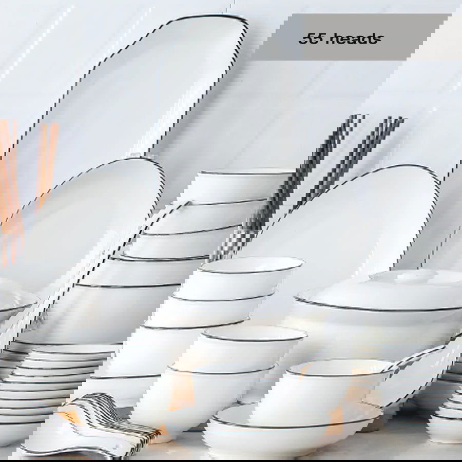 Japanese Style Ceramics Plates  Dinner set - Graceland Home and Living -  