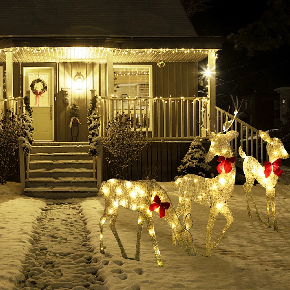 LED Christmas Lighted Reindeer - Graceland Home and Living -  