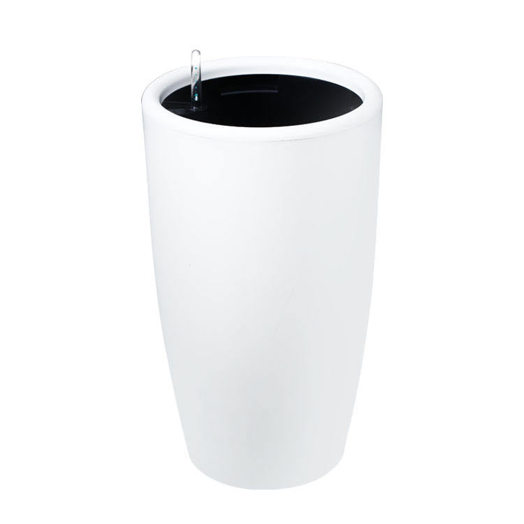 Large Big Stand Square White Plastic Garden Outdoor Planters Flower Plant Pots - Graceland Home and Living -  