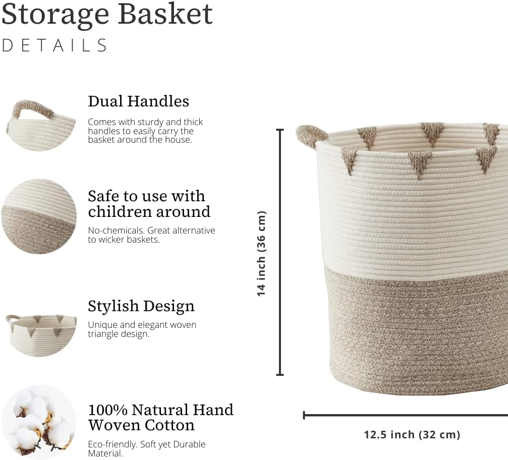 Large Blanket Basket Woven Storage Basket - Graceland Home and Living -  